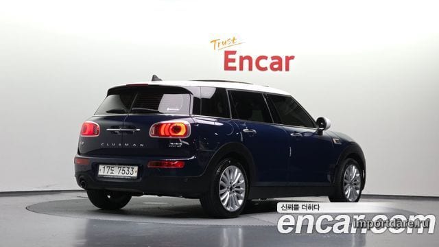 MINI COOPER CLUBMAN 2017 — 98 233 км, синий, Корея — под ключ — фото 1