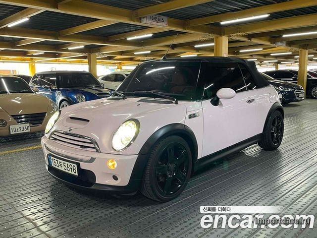 MINI COOPER S CONVERTIBLE 2008 — 125 100 км, розовый, Корея — под ключ — фото 1