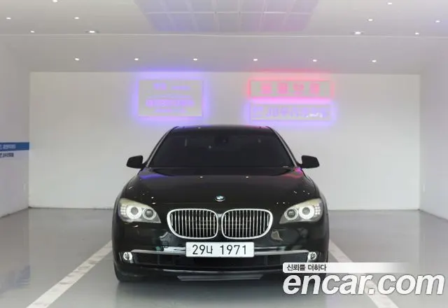 BMW 7 SERIES 2012 — 135 000 км, чёрный, Корея — под ключ — фото 3