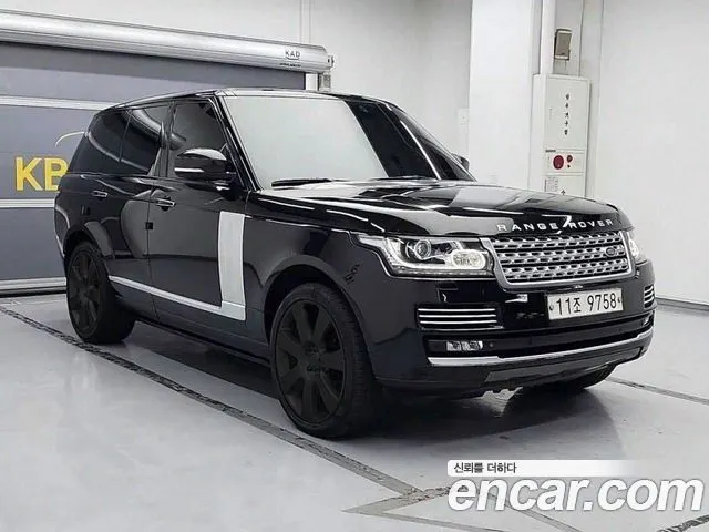 LAND ROVER RANGE ROVER (4 ПОК.) 2015 — 177 452 км, чёрный, Корея — под ключ — фото 3