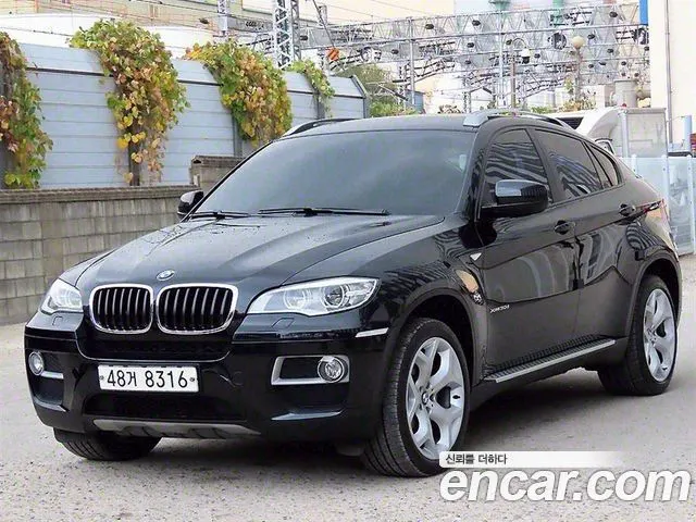 BMW X6 2013 — 143 256 км, чёрный, Корея — под ключ — фото 2