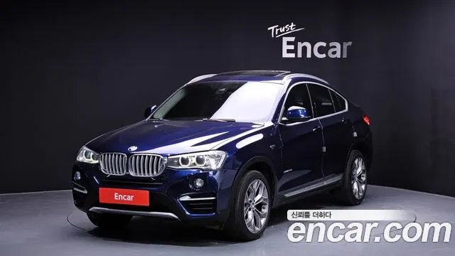 BMW X4 2015 — 98 198 км, синий, Корея — под ключ — фото 1