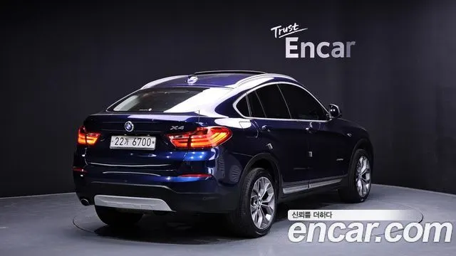 BMW X4 2015 — 98 198 км, синий, Корея — под ключ — фото 2