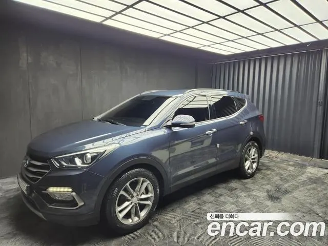 HYUNDAI SANTA FE 2016 — 143 503 км, синий, Корея — под ключ — фото 3