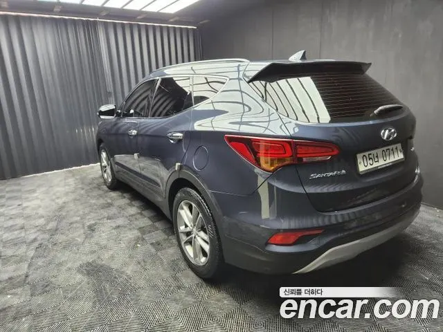 HYUNDAI SANTA FE 2016 — 143 503 км, синий, Корея — под ключ — фото 4