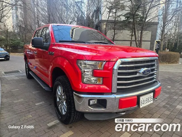 FORD F150 2015 — 43 958 км, красный, Корея — под ключ — фото 2