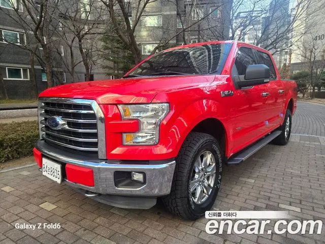 FORD F150 2015 — 43 958 км, красный, Корея — под ключ — фото 3