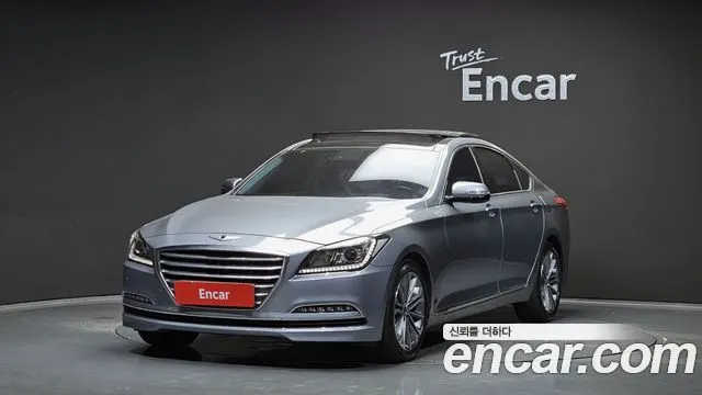 HYUNDAI GENESIS DH 2016 — 93 030 км, серебристо-серый, Корея — под ключ — фото 1