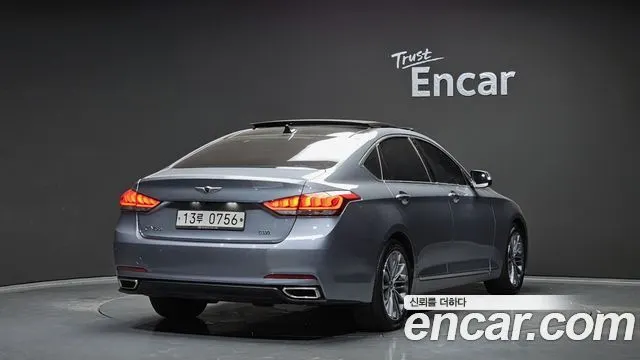 HYUNDAI GENESIS DH 2016 — 93 030 км, серебристо-серый, Корея — под ключ — фото 2