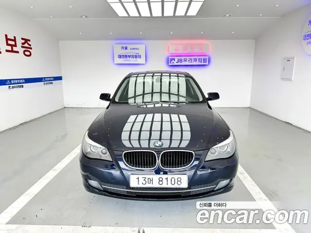 BMW 5 SERIES 2008 — 117 663 км, синий, Корея — под ключ — фото 2