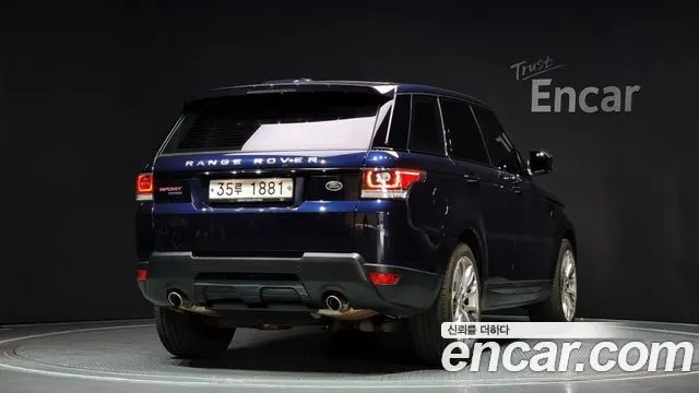 LAND ROVER RANGE ROVER SPORT (2 ПОК.) 2014 — 159 798 км, синий, Корея — под ключ — фото 2