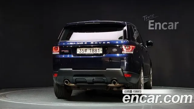 LAND ROVER RANGE ROVER SPORT (2 ПОК.) 2014 — 159 798 км, синий, Корея — под ключ — фото 4