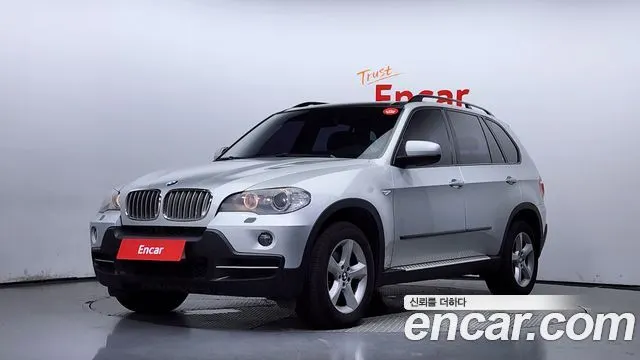 BMW X5 2010 — 128 958 км, серебристо-серый, Корея — под ключ — фото 1