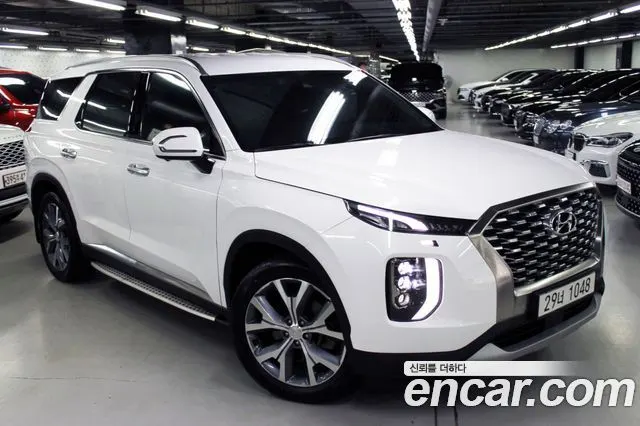 HYUNDAI PALISADE 2019 — 68 500 км, белый, Корея — под ключ — фото 1