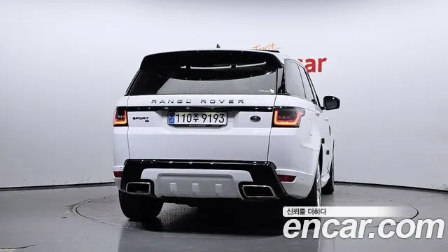 LAND ROVER RANGE ROVER SPORT (2 ПОК.) 2020 — 112 359 км, белый, Корея — под ключ — фото 4