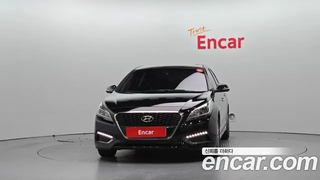 HYUNDAI SONATA HYBRID 2016 — 93 994 км, чёрный, Корея — под ключ — фото 3