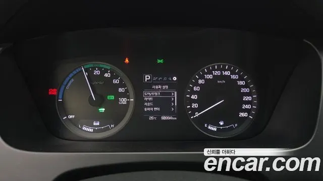 HYUNDAI SONATA HYBRID 2016 — 93 994 км, чёрный, Корея — под ключ — фото 8