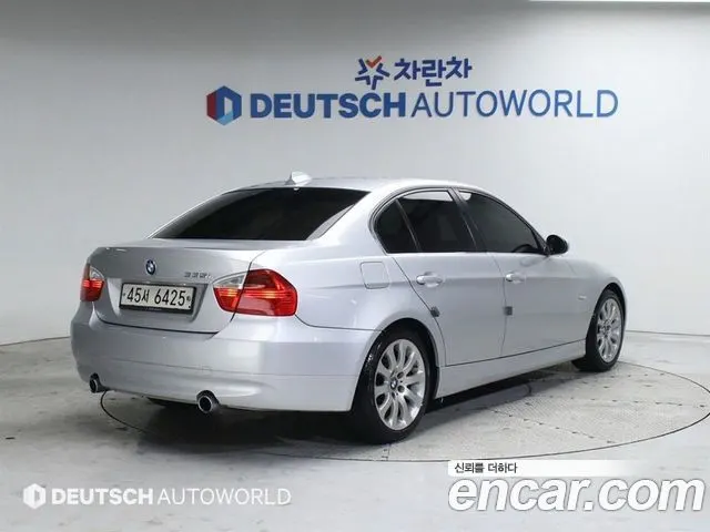 BMW 3 SERIES 2008 — 99 669 км, серебристый, Корея — под ключ — фото 2