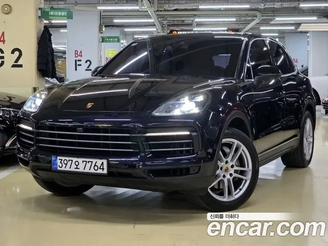 PORSCHE CAYENNE 2019 — 110 475 км, синий, Корея — под ключ — фото 1