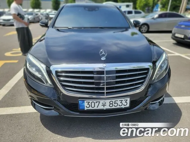 MERCEDES-BENZ S-CLASS W222 2014 — 171 447 км, чёрный, Корея — под ключ — фото 1