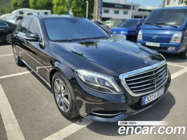 MERCEDES-BENZ S-CLASS W222 2014 — 171 447 км, чёрный, Корея — под ключ — фото 2