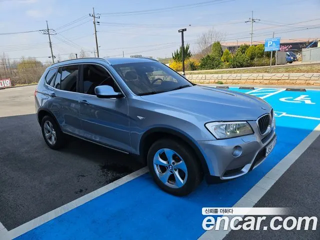 BMW X3 2014 — 119 215 км, голубой, Корея — под ключ — фото 3