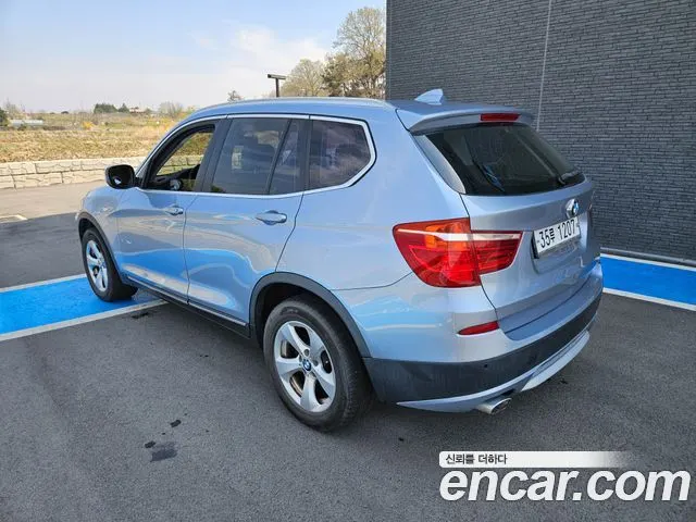 BMW X3 2014 — 119 215 км, голубой, Корея — под ключ — фото 4