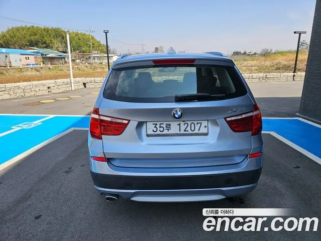 BMW X3 2014 — 119 215 км, голубой, Корея — под ключ — фото 5