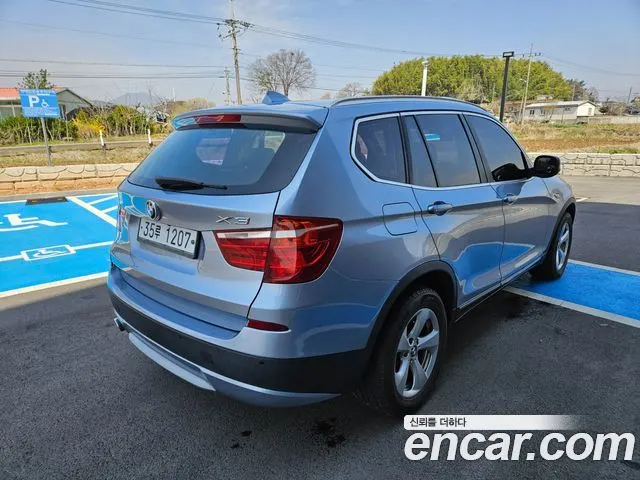 BMW X3 2014 — 119 215 км, голубой, Корея — под ключ — фото 6