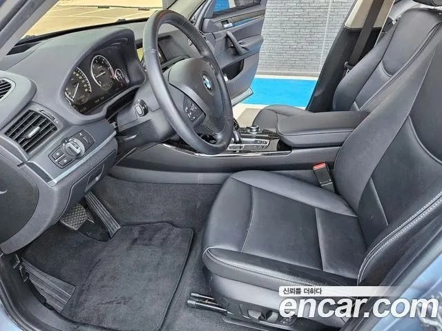 BMW X3 2014 — 119 215 км, голубой, Корея — под ключ — фото 8