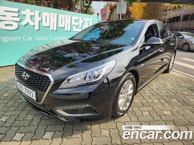 HYUNDAI SONATA HYBRID 2015 — 103 097 км, чёрный, Корея — под ключ — фото 12
