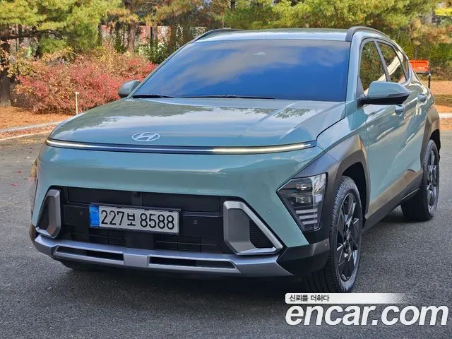HYUNDAI KONA HYBRID 2025 — 5 742 км, голубой, Корея — под ключ — фото 3