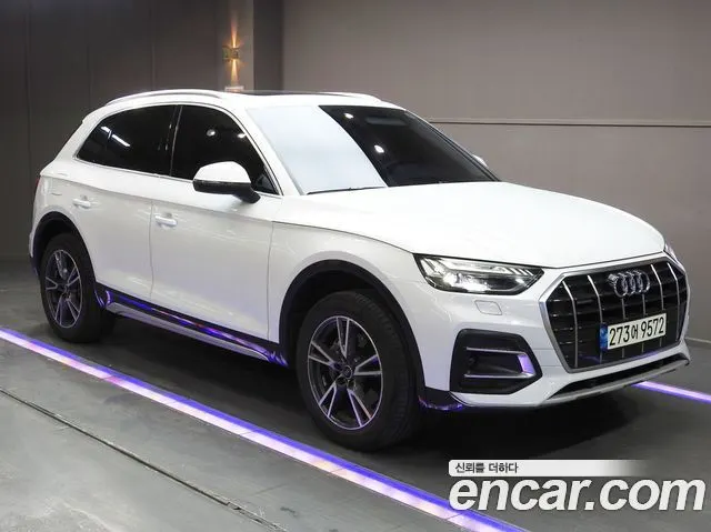 AUDI Q5 2021 — 60 000 км, белый, Корея — под ключ — фото 1
