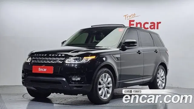 LAND ROVER RANGE ROVER SPORT (2 ПОК.) 2015 — 127 713 км, чёрный, Корея — под ключ — фото 1