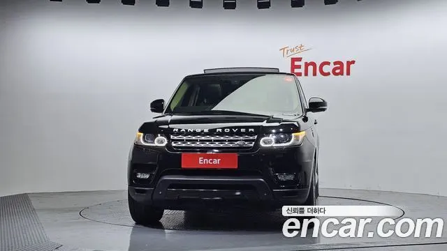 LAND ROVER RANGE ROVER SPORT (2 ПОК.) 2015 — 127 713 км, чёрный, Корея — под ключ — фото 3