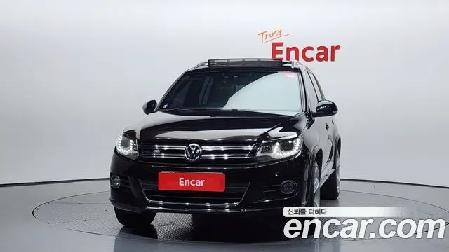 VOLKSWAGEN TIGUAN 2015 — 166 085 км, чёрный, Корея — под ключ — фото 3