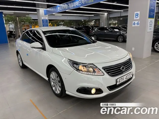 RENAULT KOREA SM5 PLATINUM 2014 — 143 000 км, белый, Корея — под ключ — фото 1