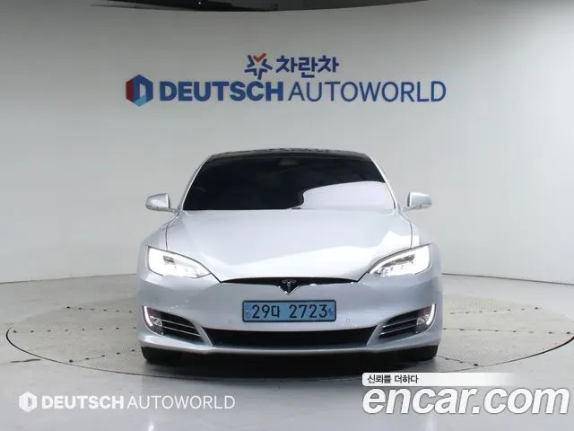 TESLA MODEL S 2017 — 82 610 км, серебристо-серый, Корея — под ключ — фото 3