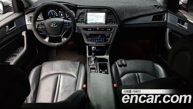 HYUNDAI SONATA HYBRID 2017 — 124 375 км, серебристо-серый, Корея — под ключ — фото 7