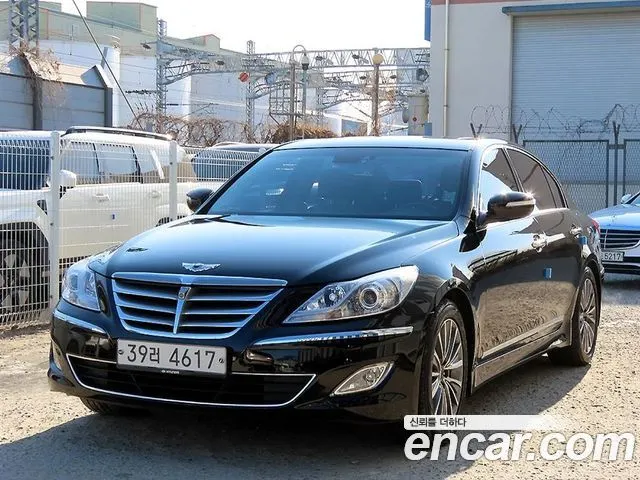 HYUNDAI GENESIS 2013 — 105 892 км, чёрный, Корея — под ключ — фото 2