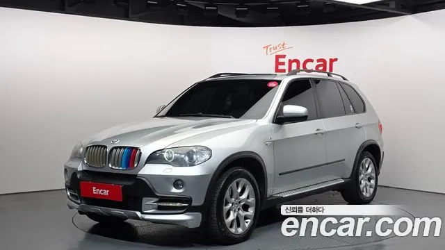 BMW X5 2008 — 222 882 км, серебристо-серый, Корея — под ключ — фото 1