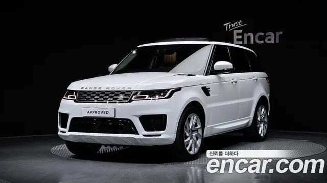 LAND ROVER RANGE ROVER SPORT (2 ПОК.) 2020 — 85 748 км, белый, Корея — под ключ — фото 1