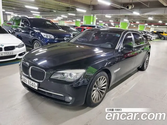 BMW 7 SERIES 2012 — 82 000 км, чёрный, Корея — под ключ — фото 2