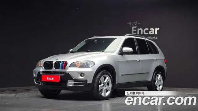 BMW X5 2007 — 215 349 км, серебристый, Корея — под ключ — фото 1
