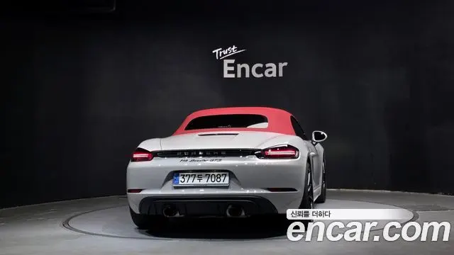 PORSCHE 718 BOXSTER 2024 — 12 628 км, серебристо-серый, Корея — под ключ — фото 4