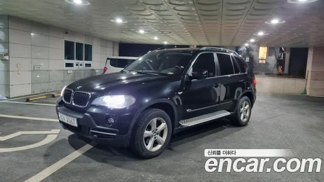 BMW X5 2007 — 180 000 км, чёрный, Корея — под ключ — фото 2