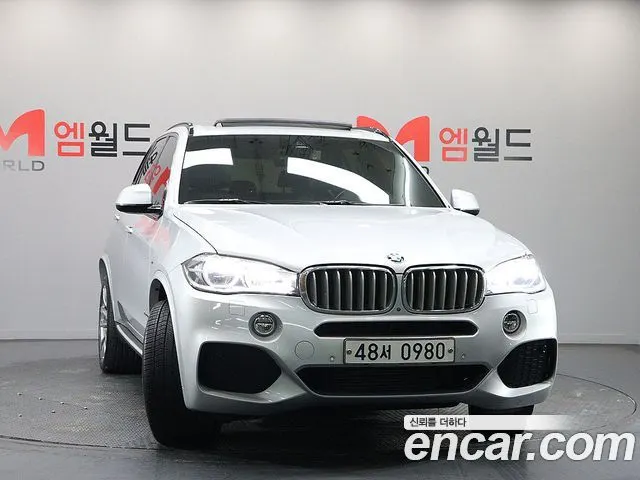 BMW X5 2016 — 154 684 км, серебристый, Корея — под ключ — фото 2