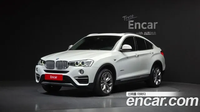 BMW X4 2015 — 128 603 км, белый, Корея — под ключ — фото 1