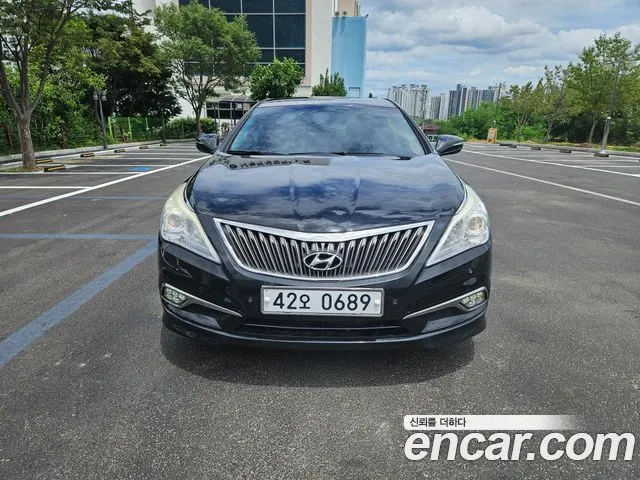 HYUNDAI GRANDEUR HYBRID 2016 — 154 000 км, чёрный, Корея — под ключ — фото 2