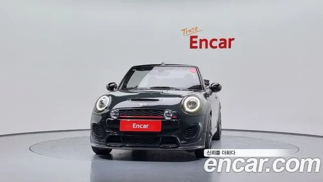 MINI COOPER S CONVERTIBLE 2019 — 80 431 км, тёмно-зелёный, Корея — под ключ — фото 3